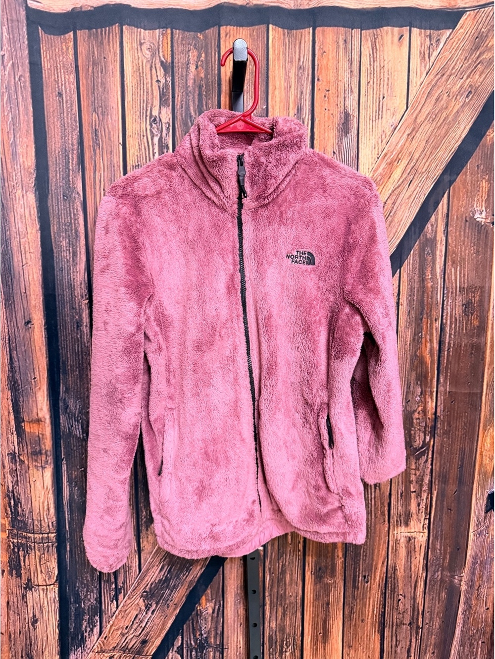 The North Face Women's Medium Pink Fuzzy Fleece Jacket